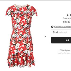 Worn once sweet girly Alice and Olivia dress.